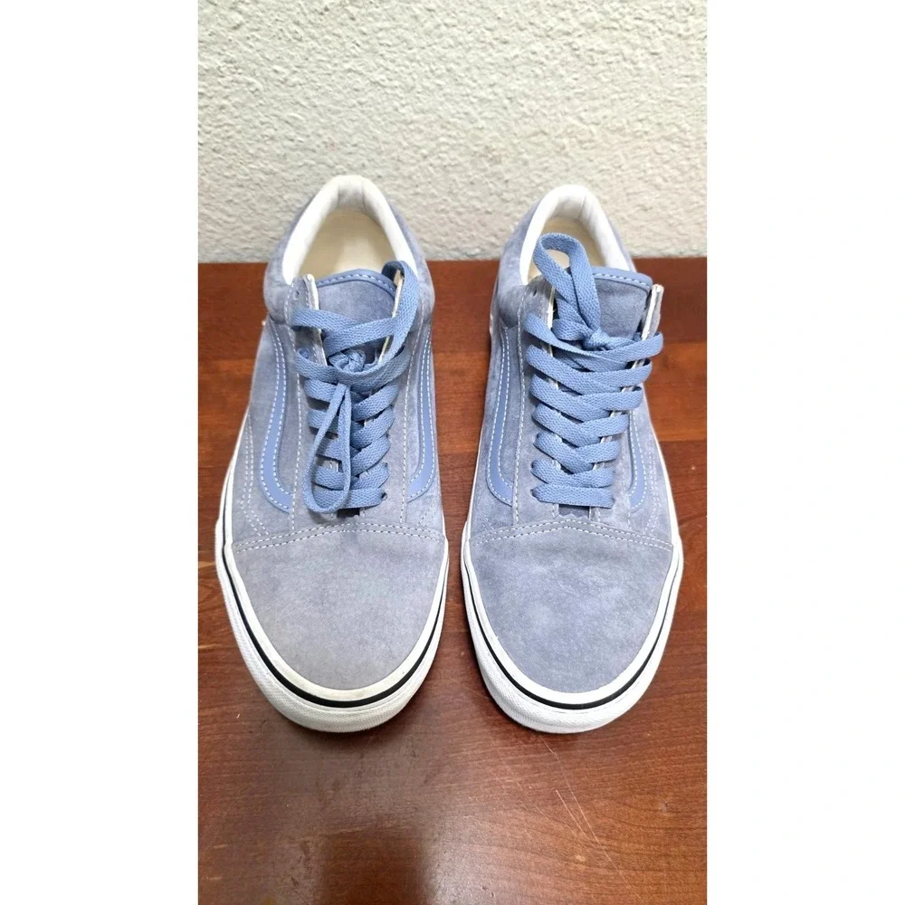 Vans Old Skool Blue Suede Sneakers Mens Size 9 US‎ Lace-Up Casual Shoes